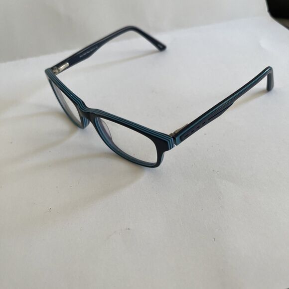 Robert Mitchell Eyeglasses RMJ 6000 Navy Designer Frames Only Blue 47-17-130 - Picture 3 of 6